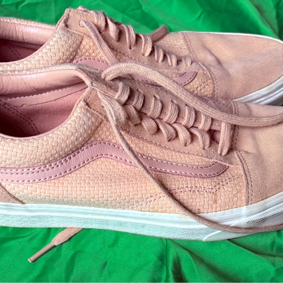 Vans Shoes - Vans Pink Low-Top Textured Suede Sneakers